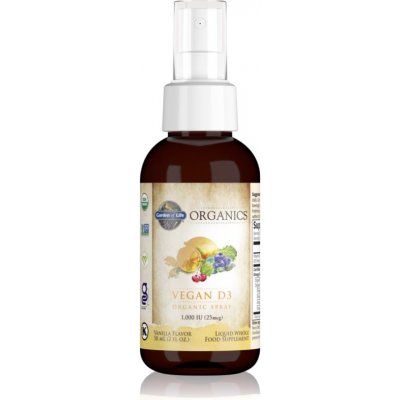 Garden of Life Organics Vegan D3 sprej s vitamínem D příchuť Vanilla 58 ml – Zboží Dáma