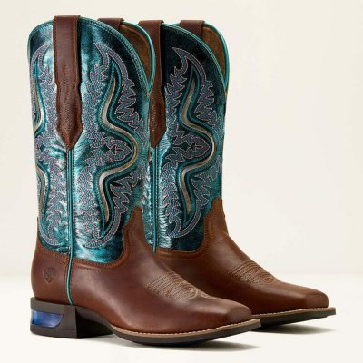 *W* Westernové boty Ariat® WMS Captivate Wide Square Toe vintage caramel/striking aruba – Hledejceny.cz