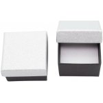 Mareb dárková krabička na šperky 5 x 5 cm stříbrná – Zboží Dáma