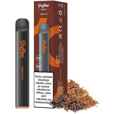 Puffmi TX600 Pro Tobacco 20 mg 600 potáhnutí 1 ks – Zboží Mobilmania