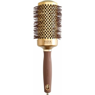 Olivia Garden Expert Blowout Shine Gold&Brown foukací kartáč 55 mm – Sleviste.cz