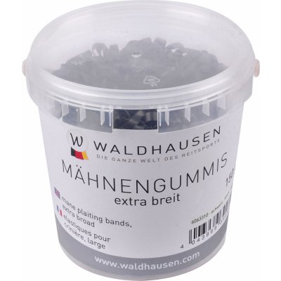 Gumičky do hřívy Waldhausen, 150 g, černé