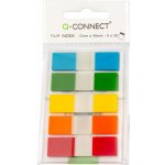 Záložky Q-Connect - plastové, 12,5 x 43 mm, 5 barev – Zbozi.Blesk.cz