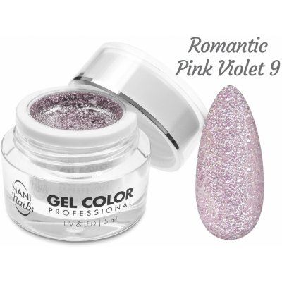 NANI UV/LED gel Glamour Twinkle Romantic Pink Violet 5 ml – Zboží Dáma