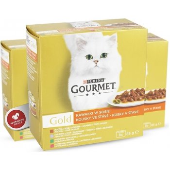 Gourmet Gold kousky se zeleninou ve šťávě 8 x 85 g