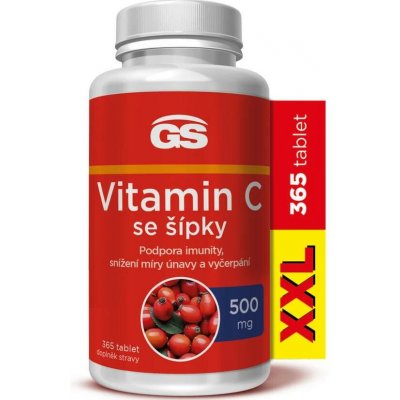 GS Vitamin C 500 mg se šípky 365 tablet – Hledejceny.cz