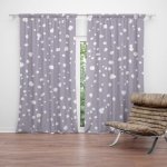 Sablio Závěs Bílé flíčky na fialové: 2ks 140x250cm – Hledejceny.cz