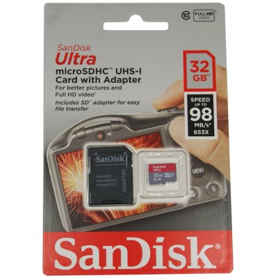 SanDisk microSDHC UHS-I 32 GB SDSQUA4-032G-GN6IA – Hledejceny.cz