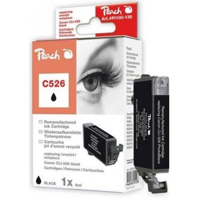 Peach Canon CLI-526B, Black. 9 ml | 314455 – Hledejceny.cz