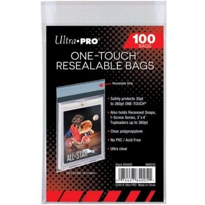 Ultra PRO Obaly na Hokejové Karty One Touch Resealable Bags 100 ks – Zboží Mobilmania