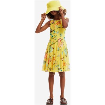 Desigual Gardenia holčičí květované šaty žluté