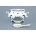Cibulák Ohřívač komplet 14 cm originální cibulákový porcelán Dubí, cibulový vzor, – Hledejceny.cz