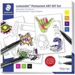 STAEDTLER Kreativní sada Lumocolor Permanent ART samolepky 31 SET 2 – Hledejceny.cz
