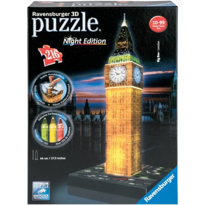 Ravensburger 3D puzzle Svítící Big Ben 216 ks – Sleviste.cz
