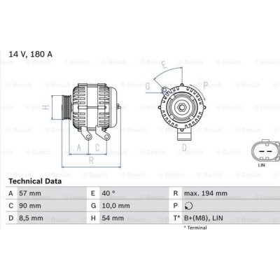0 986 048 400 BOSCH generátor | Zboží Auto