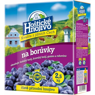Hnojivo HOŠTICKÉ na borůvky 2,5 kg – Zbozi.Blesk.cz