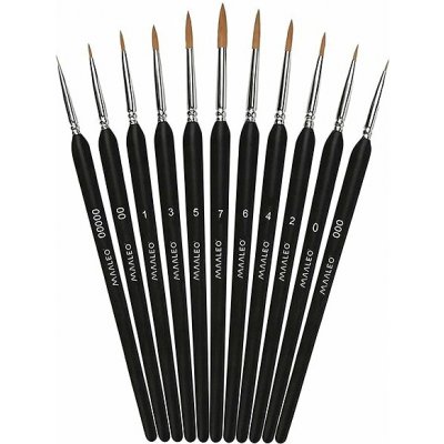 Maaleo přesné malířské štětce - sada 11 ks – Zboží Dáma