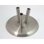 Nerezový kruhový stojan na vlajku - 3-ramenný – Zboží Mobilmania