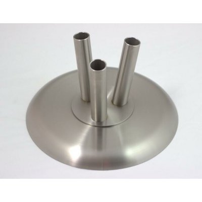 Nerezový kruhový stojan na vlajku - 3-ramenný – Zboží Mobilmania