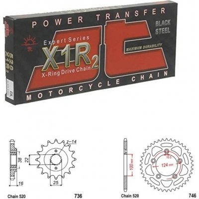 JT Chain Řetězová sada Ducati 797 Monster 17-20 – Hledejceny.cz