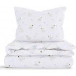 MKLuzkoviny.cz Renforcé do postýlky Ptáčci modré 100 x 135 cm 40 x 60 cm – Sleviste.cz