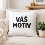 Od Máry polštář s vlastním potiskem bílý 45x45 – Zboží Dáma