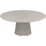 Royal Botania Betonový nízký stůl Conix, kulatý 120x50 cm, podnož beton cement grey, deska keramika černá – Hledejceny.cz
