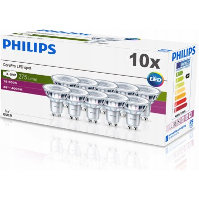 Philips LED žárovka GU10 MV 3,5W 35W neutrální bílá 4000K , reflektor