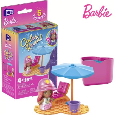 Mega Bloks Barbie: Color Reveal - Beach Day – Zboží Dáma