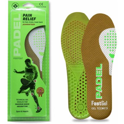 FOOTGEL PADEL TENIS Hnědá Zelená Bílá – Hledejceny.cz