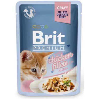 Brit Premium Cat Fillets in Gravy Kitten Chicken 24 x 85 g – Zboží Mobilmania