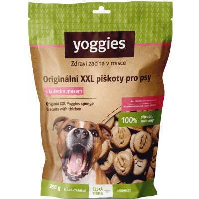 Yoggies XXL bezlepkové originální piškoty s kuřecím masem 250 g – Zboží Mobilmania