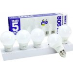 Tesla LED žárovka BULB, E27, 9W, 230V, 806lm, 25 000h, 3000K teplá bílá, 220° 5KS – Hledejceny.cz