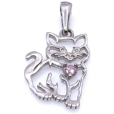 Jan Kos jewellery Stříbrný přívěsek kočička 32107825