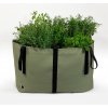 Květináč a truhlík Blooming Walls The Green Bag L 80x80x40 cm BAG: Olivový