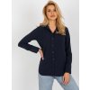 Dámská košile Basic košile s dlouhým rukávem lk-ks-508148.12p dark blue