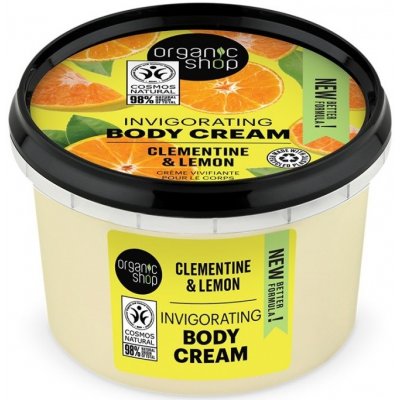 Organic Shop povzbuzující tělový krém Klementinka a citron 250 ml