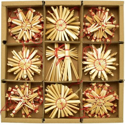 Dommio Slaměné ozdoby 36 ozdob – Hledejceny.cz