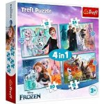 TREFL Ledové království: Úžasný svět 4v1 12,15,20,24 dílků – Zboží Dáma