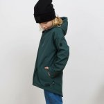 Dětský softshellový oversize kabátek jedlový zelená – Zboží Dáma