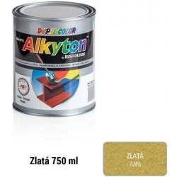 Rust oleum Alkyton 750 ml kladívková barva zlatá