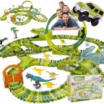iMex Toys XXL dinosaurus autodráha 324 ks dino dráha 530 cm – Zboží Dáma