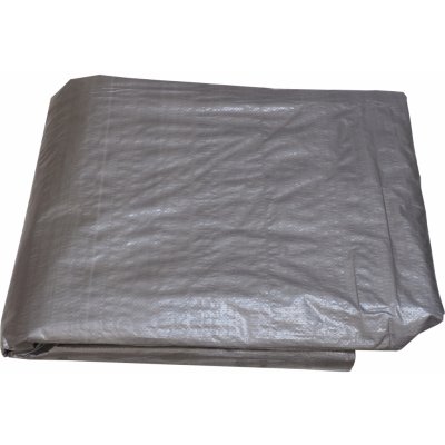 Toptrade krycí plachta 5 x 5 m 100 g/m² stříbrná – Zboží Dáma