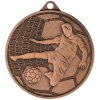 Sportovní medaile Designová kovová medaile Fotbal Bronz 4,5 cm