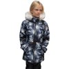 Kojenecký kabátek, bunda a vesta ESITO dívčí zimní softshellový kabát s beránkem Bloom Černá
