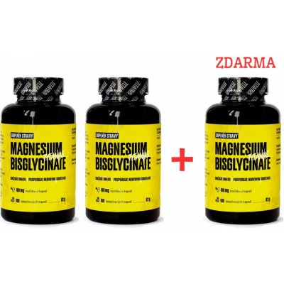 TITANUS Magnesium bisglycinát – hořčík 2+1 zdarma 300 kapslí – Hledejceny.cz
