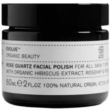 Evolve Organic Beauty Rose Quartz Facial Polish Exfoliační peeling 60 ml