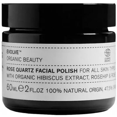Evolve Organic Beauty Rose Quartz Facial Polish Exfoliační peeling 60 ml