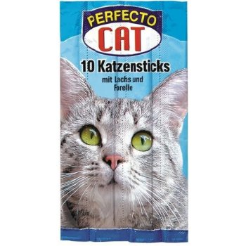 Perfecto Cat Masové tyčky losos & pstruh 10 x 50 g