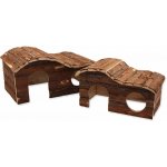 Small Animal Domek kaskada dřevěný s kůrou 43 x 28 x 22 cm – Hledejceny.cz